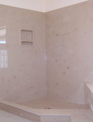 Not J's shower-- but an example of cultured marble