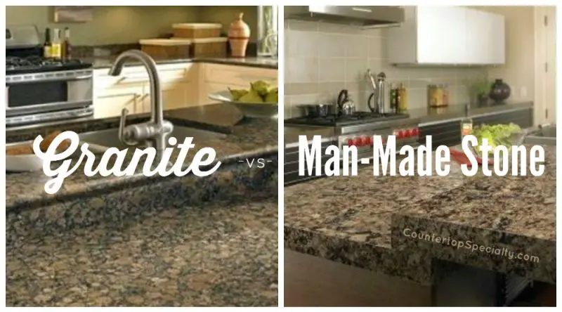 Granite vs man-made stone: side-by-side comparison