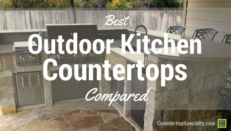 Outdoor kitchen with granite countertops, bbq, appliances, bar stools and stone floor