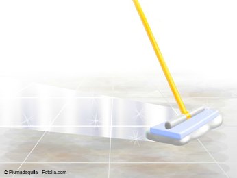 cleaning marble floor tile