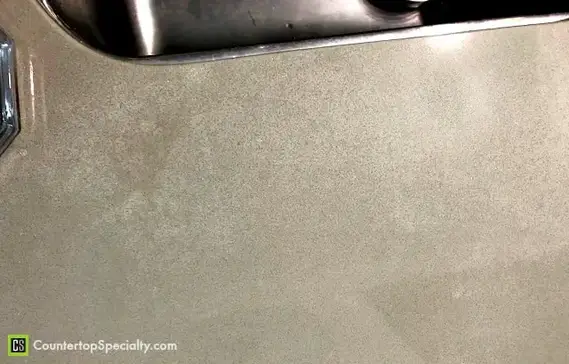 Cloudy Blotches On Silestone Countertop