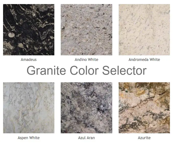 List of granite colors