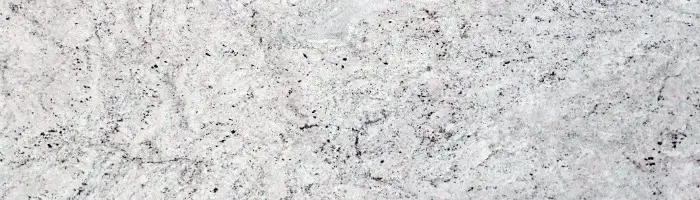 Colonial white granite countertop color displays an spacious pattern with movement