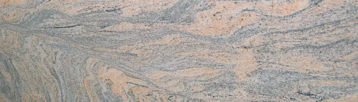 granite countertop color Indian Juparana displays a flowing pattern movement