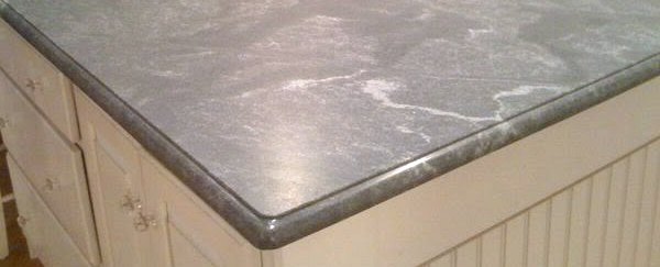 this honed granite countertop has a silky smooth satin matte finish