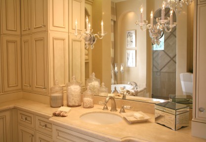 white marble countertops bathroom