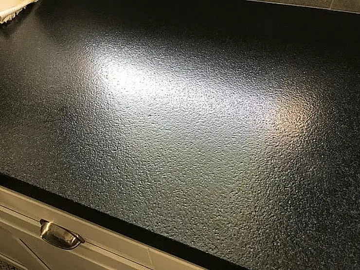 antiqued leathered black granite countertop - how to clean and maintain