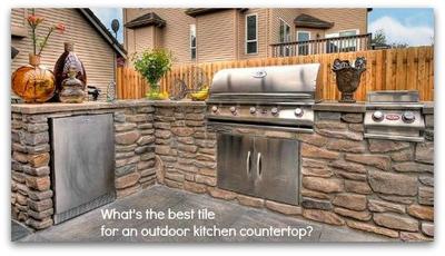 Outdoor Kitchen Countertop Tile