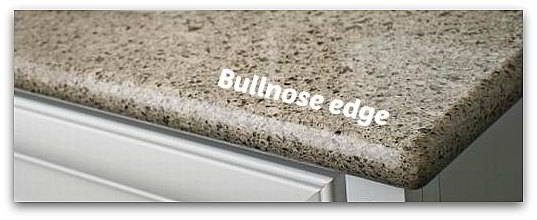 Bullnose quartz countertop edges silestone