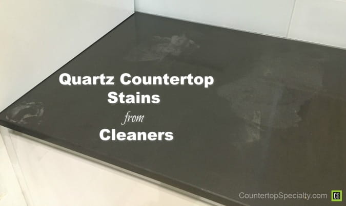 quartz countertops stain from chemical