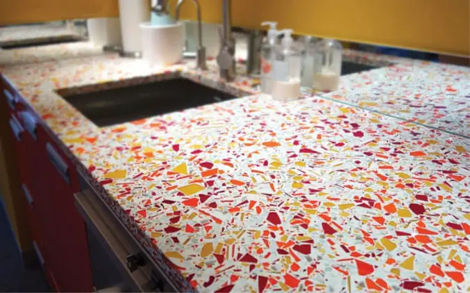 Recycled Glass Countertops Review, How To Clean Resin Countertops