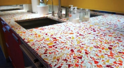 Recycled Glass Countertops
