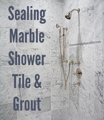 Carrara Marble Shower