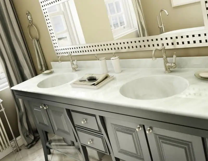 Cultured Marble Countertops Showers, White Single Sink Bathroom Vanity With Cultured Marble Top